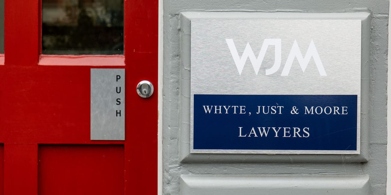 Property lawyer or conveyancer at Whyte, Just & Moore